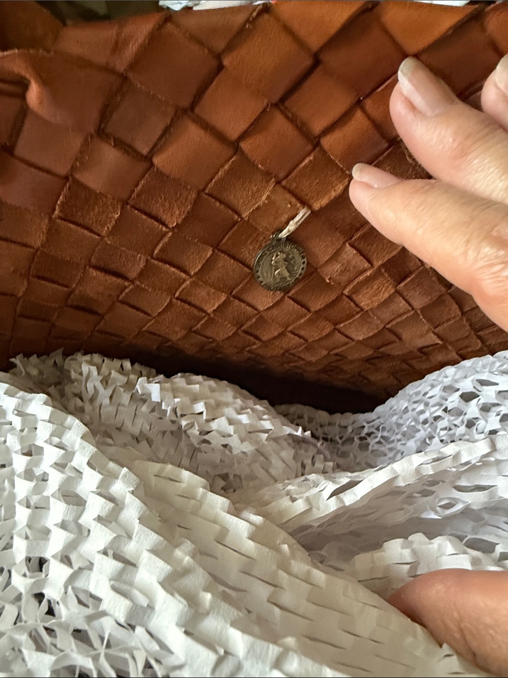DRAGON DIFFUSION Egola woven leather tote NEW - Picture 9 of 12